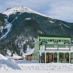Shady Lady Saloon Photo Print, Silverton Colorado Photography - Winter Decor