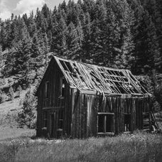 Ghost Town Cabin Photo Print, Bodie Washington, Abandoned House, Rustic Photography, Eastern WA, Republic