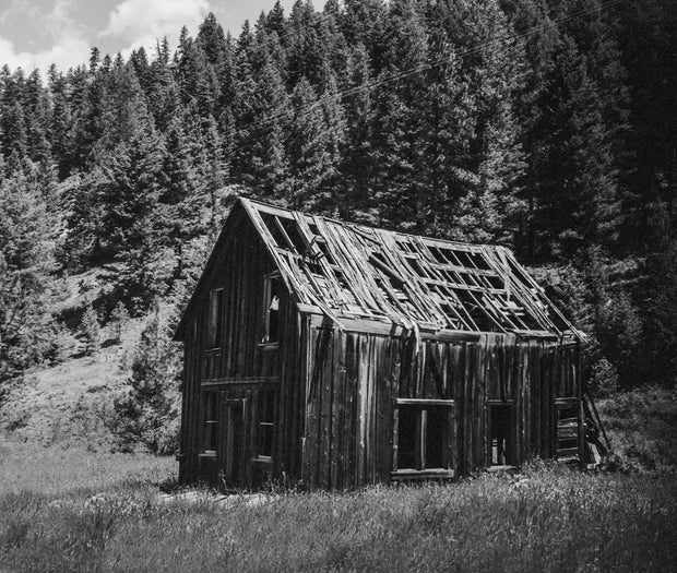 Ghost Town Cabin Photo Print, Bodie Washington, Abandoned House, Rustic Photography, Eastern WA, Republic