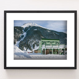 Shady Lady Saloon Photo Print, Silverton Colorado Photography - Winter Decor