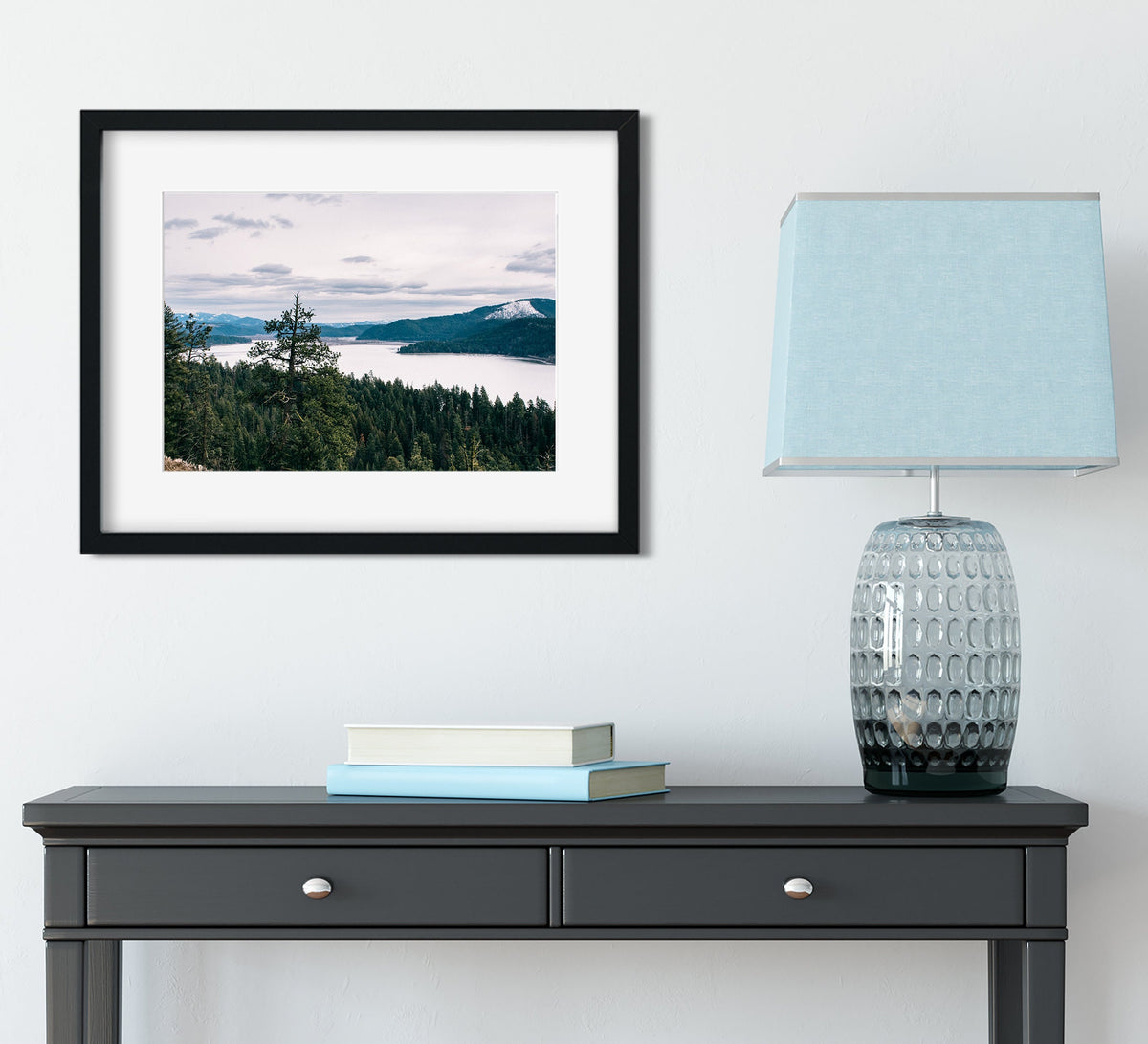 Heyburn State Park Photo Print, Idaho Lake, Forest, Mountain Wall Art