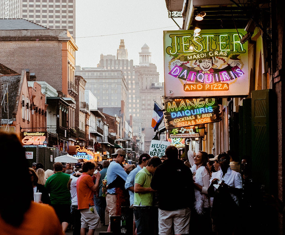 Bourbon Street New Orleans Photo Print, French Quarter Wall Art
