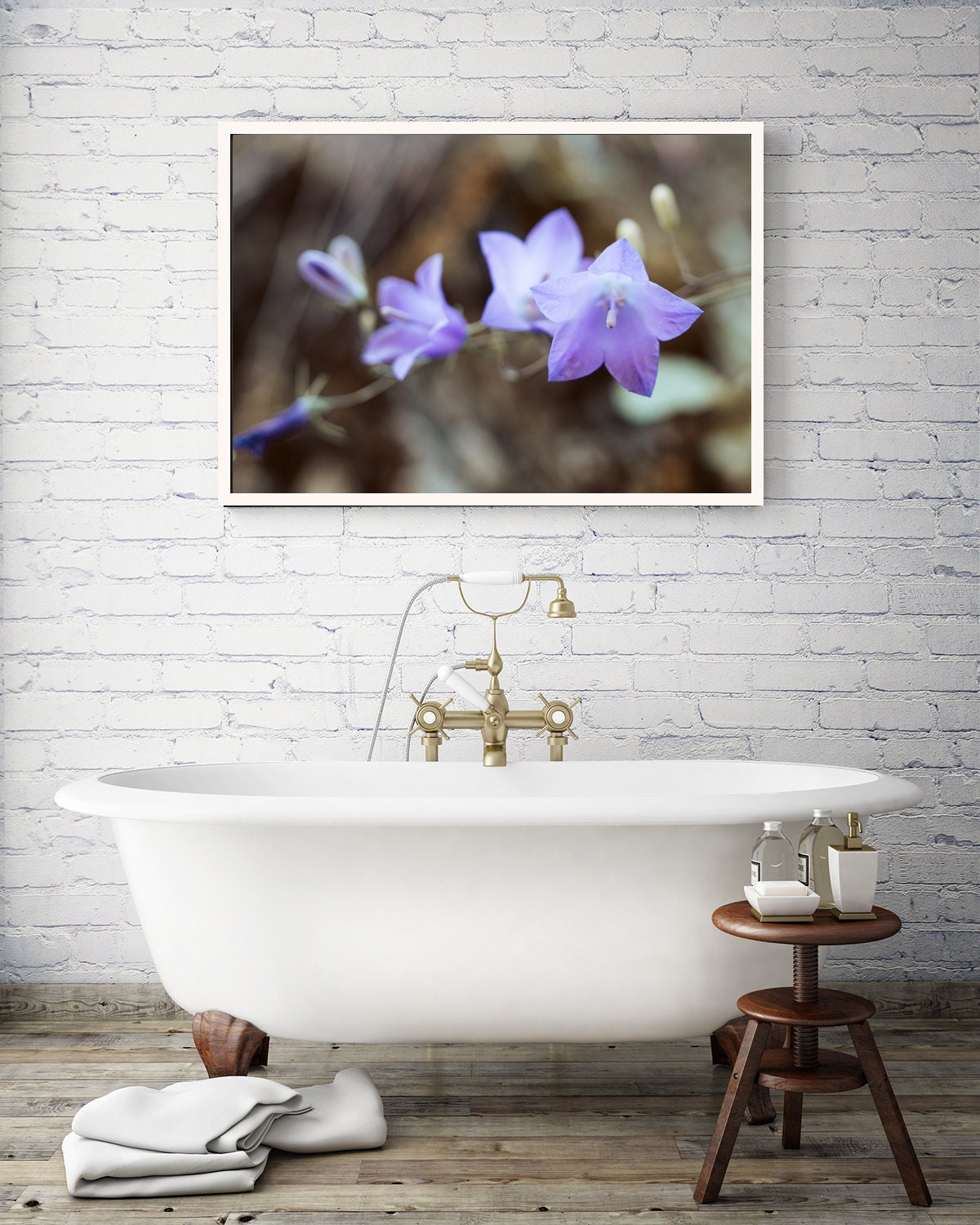 Bluebell Photo Print, Floral Photography, Nature Wall Art, Purple Decor, Botanical Art
