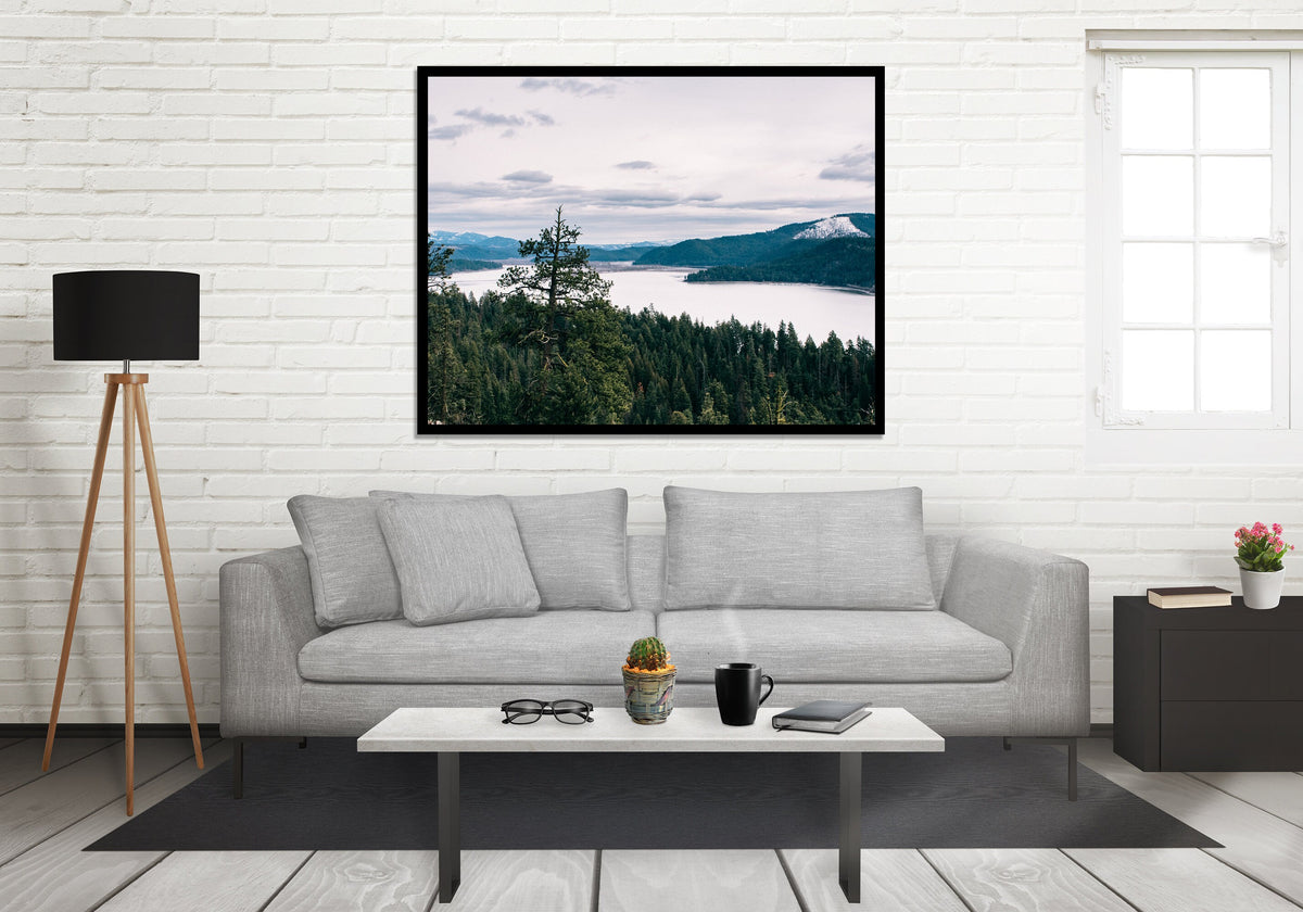 Heyburn State Park Photo Print, Idaho Lake, Forest, Mountain Wall Art