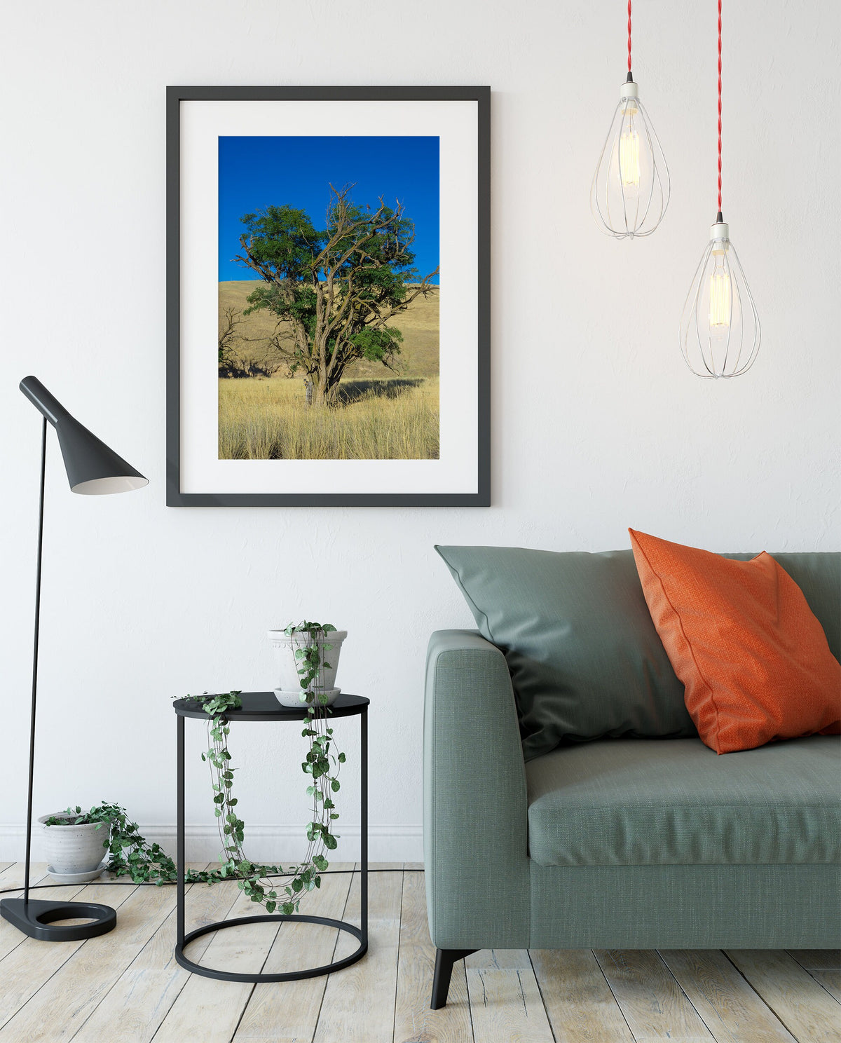 Hawk in a Tree Photo Print, Palouse Washington Photography, Farmland, Great Plains