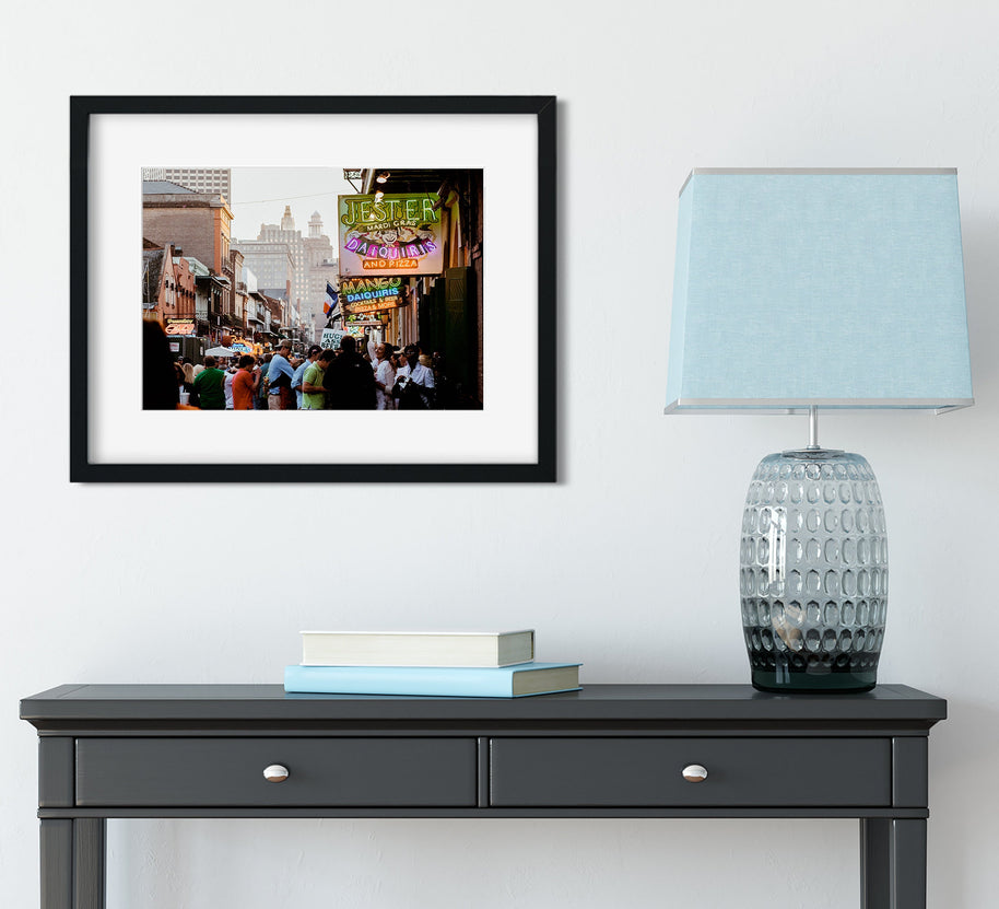 Bourbon Street New Orleans Photo Print, French Quarter Wall Art