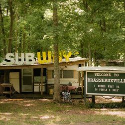 Louisiana Photography Print, Brasseauxville Sign, Cajun Decor