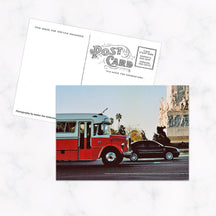 Handmade Postcard with Vintage Cart on the Front