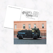 Handmade Postcard with Vintage Cart on the Front