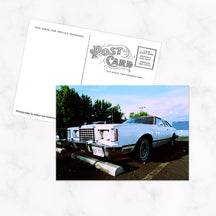 Handmade Postcard with Vintage Cart on the Front