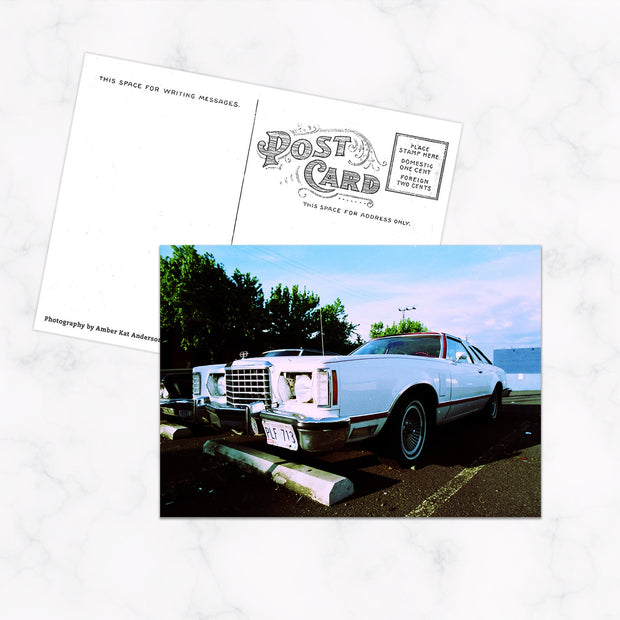 Handmade Postcard with Vintage Cart on the Front