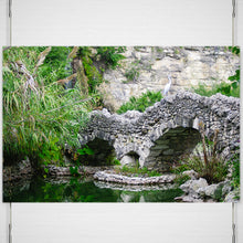 Ishibashi and Egret Peaceful Photo Print - Serene Nature