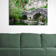 Ishibashi and Egret Peaceful Photo Print - Serene Nature