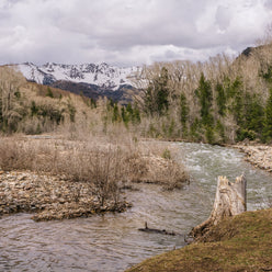 Springtime Mountain River View Photo Print | Canvas -