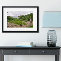 Summertime Mountain River View Photo Print | Canvas -