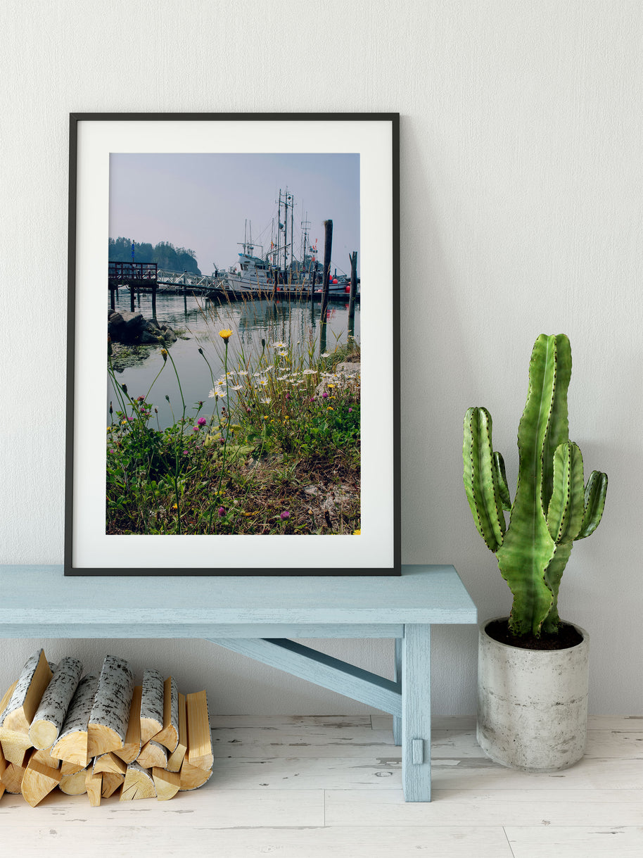 Wildflower Marina Photography Print | La Push Washington