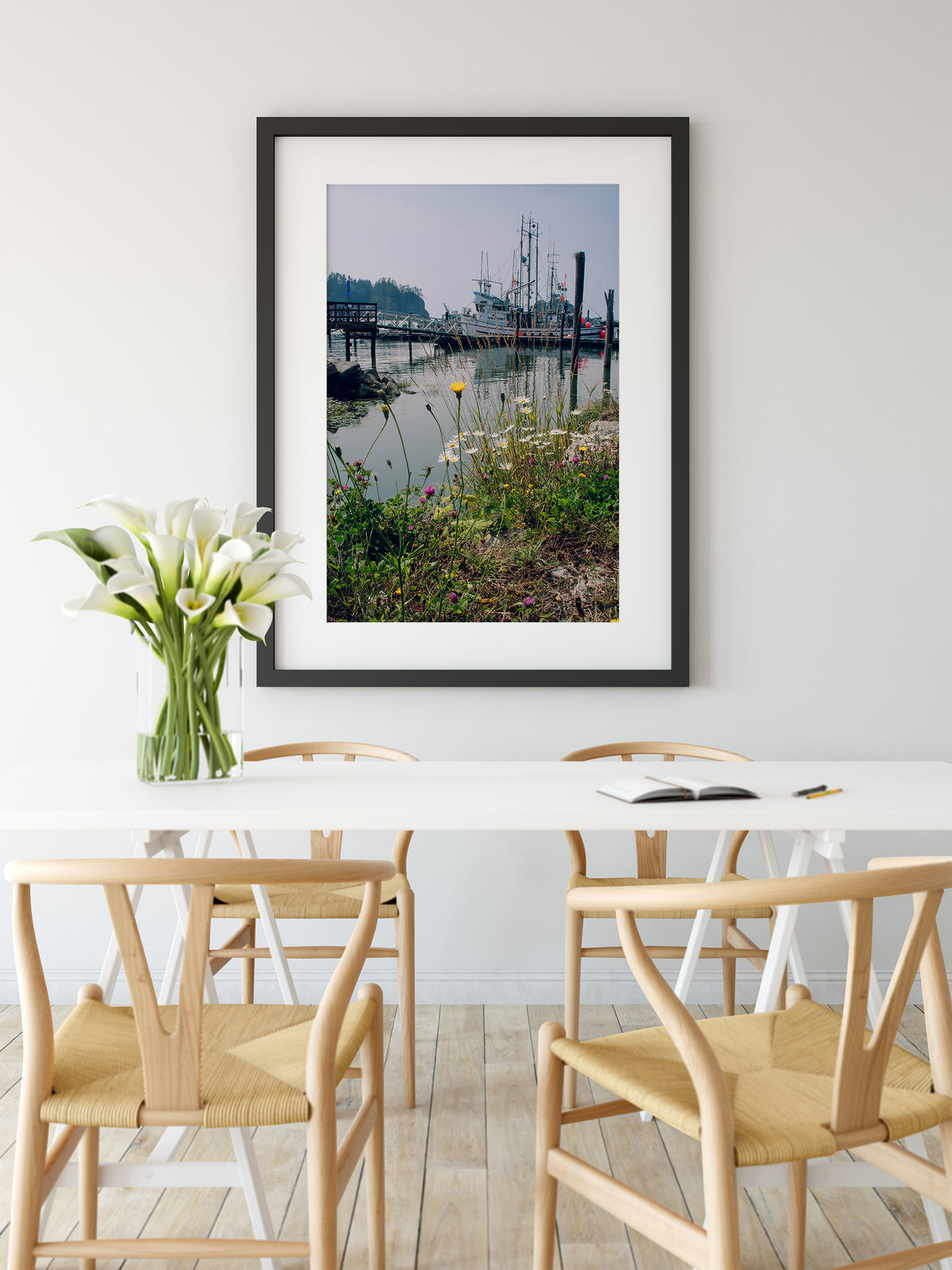 Wildflower Marina Photography Print | La Push Washington