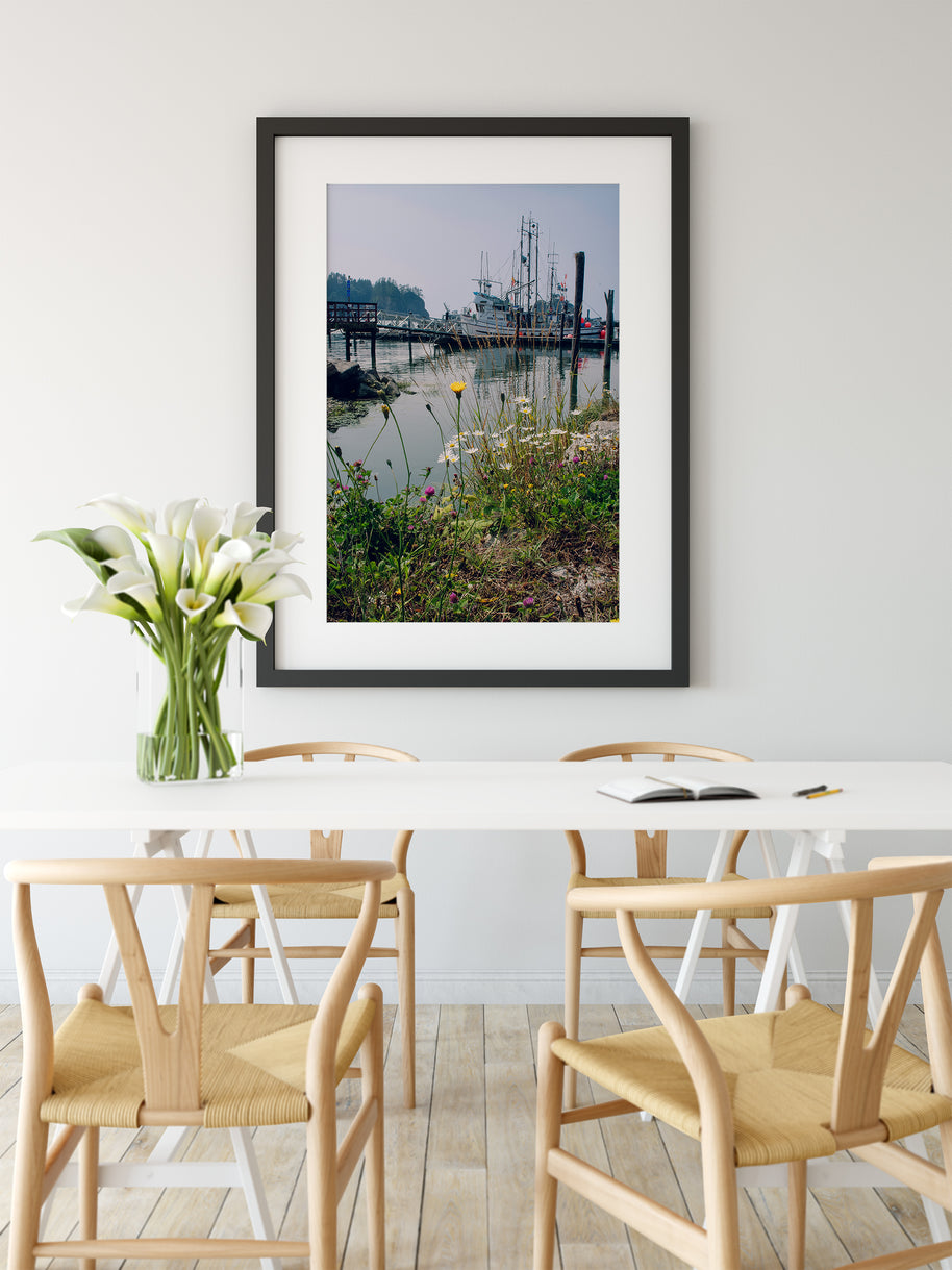 Wildflower Marina Photography Print | La Push Washington