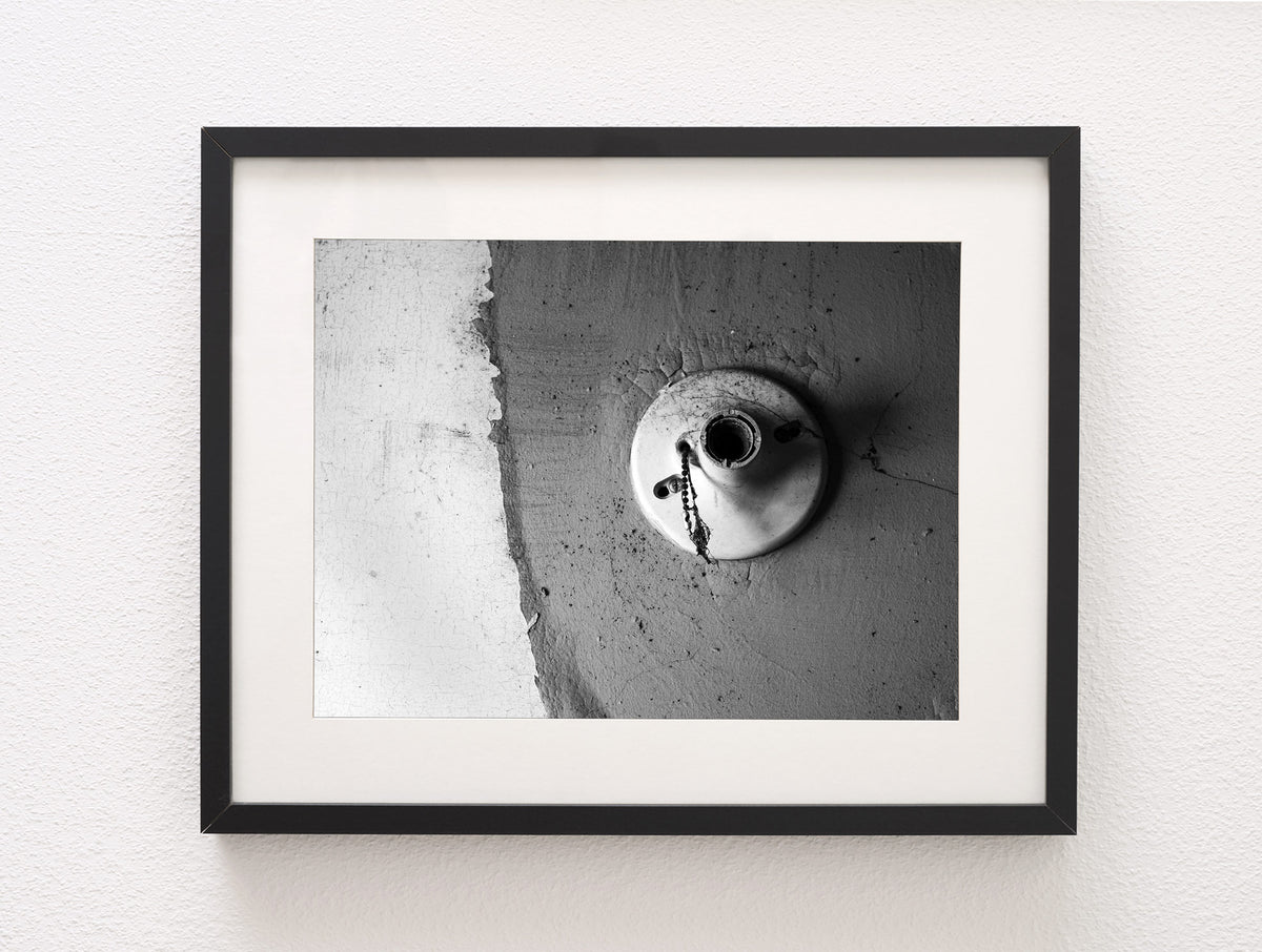 Light in the Dark, Black and White Minimalist Photographic Print