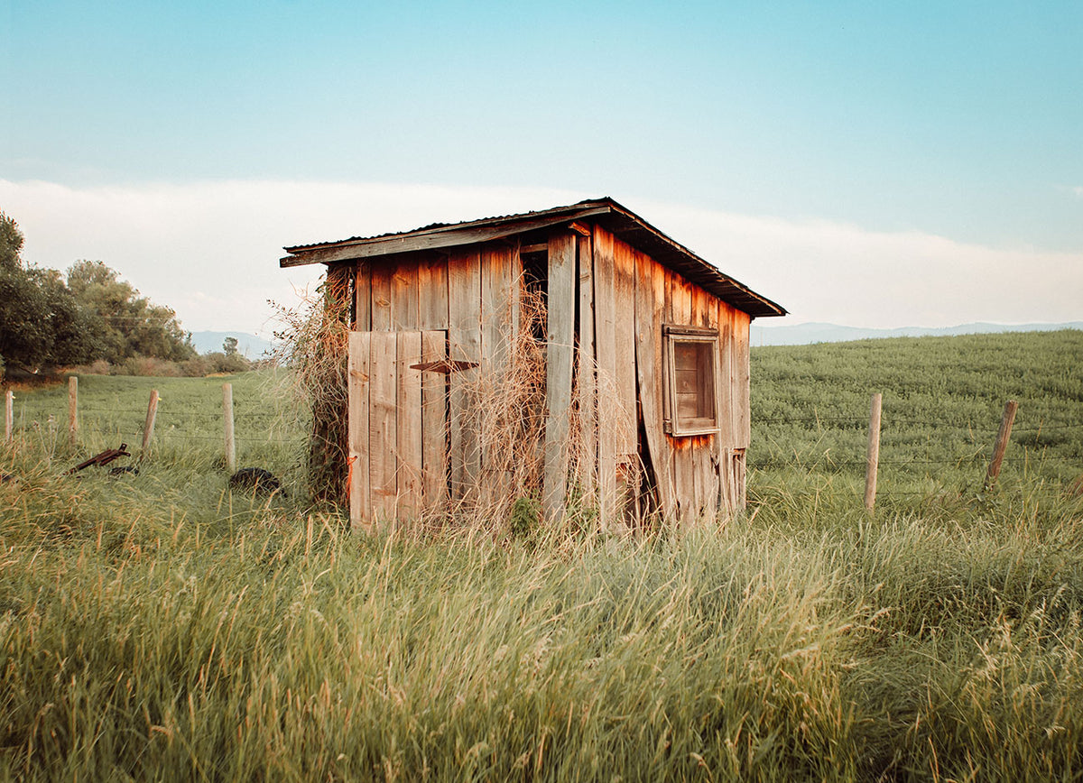 Montana Pump House, Rustic Photography Print