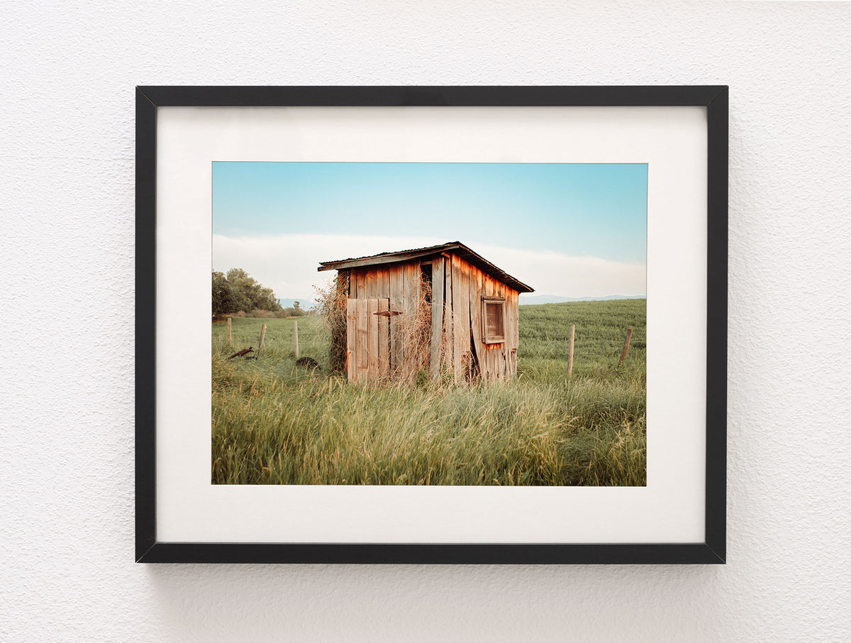Montana Pump House, Rustic Photography Print