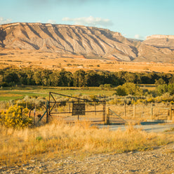 Wyoming Ranch at Sunset, Bighorn Mountains Western Photo Print