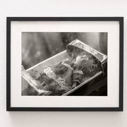 Abandoned Doll, Salton Sea, Black and White Photography