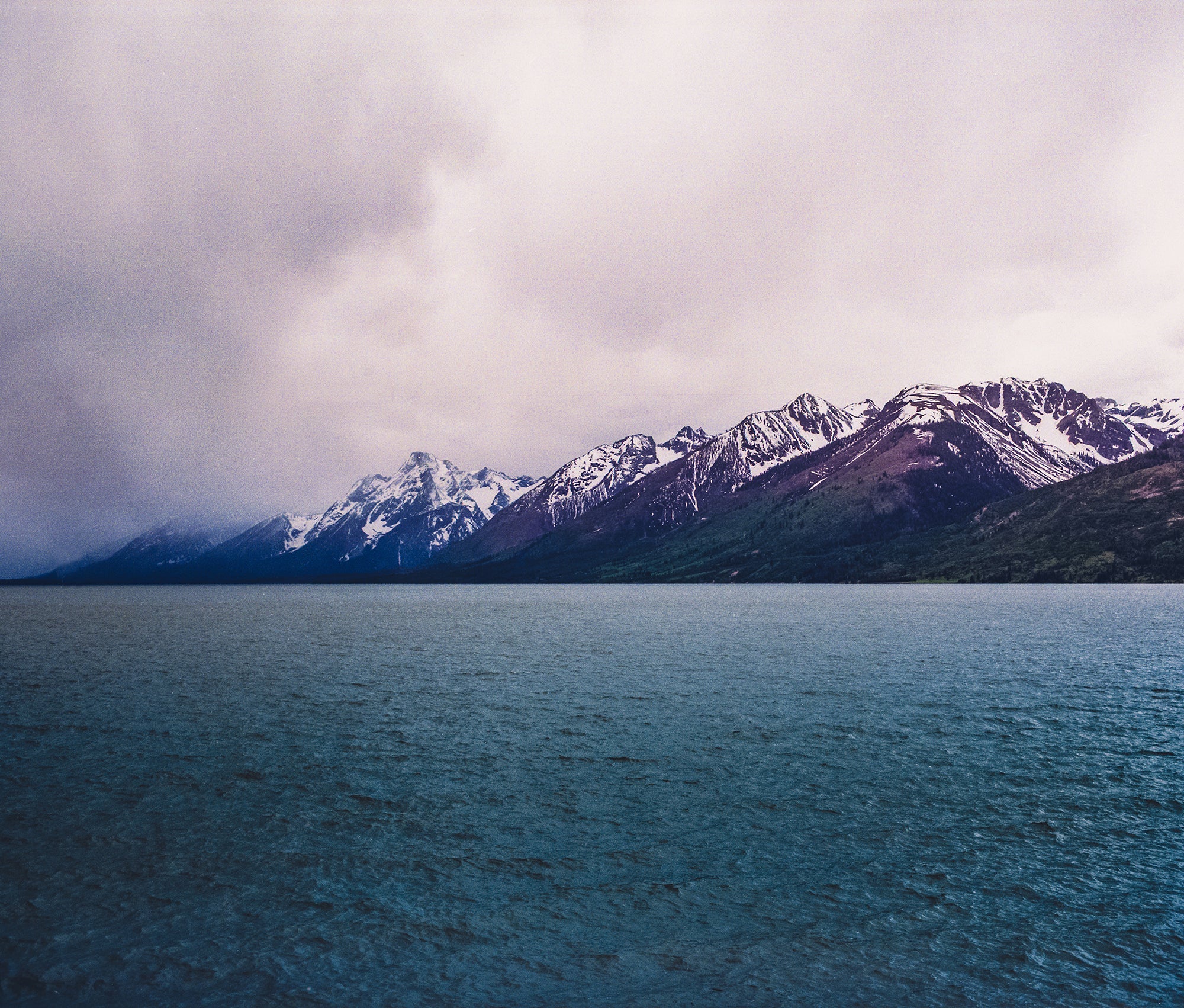 Blue Teton Lake, Atmospheric Photography Print or Canvas Wrap