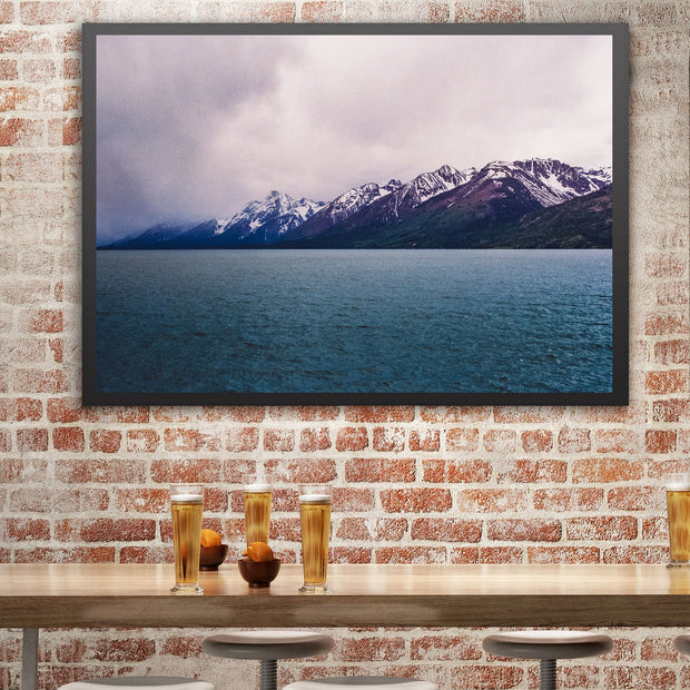Blue Teton Lake, Atmospheric Photography Print or Canvas Wrap