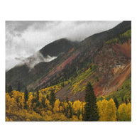 Autumn Mountainside Scene Jigsaw Puzzle - 252 or 500 Piece