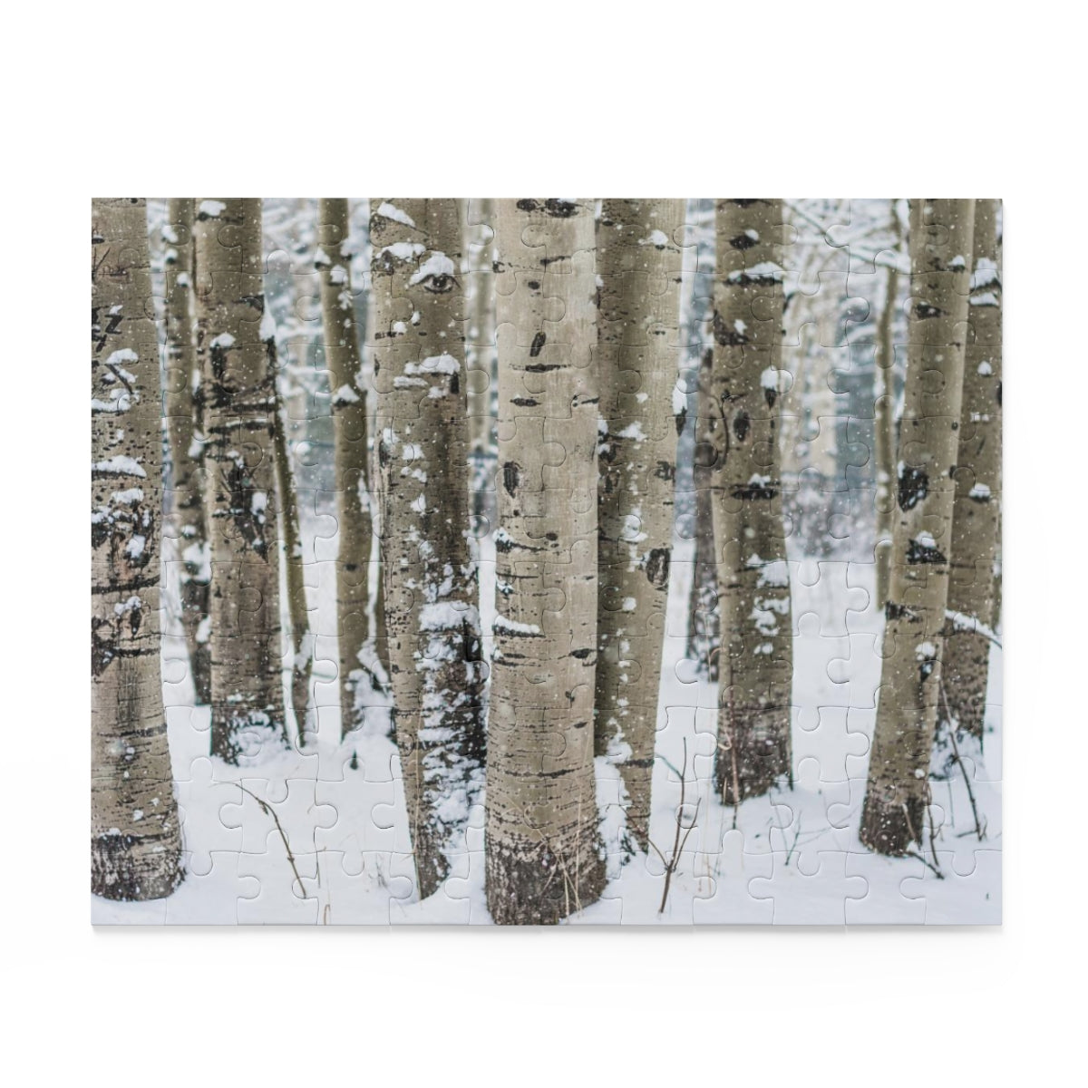 Winter Aspen Forest Jigsaw Puzzle 252 or 500 Piece -