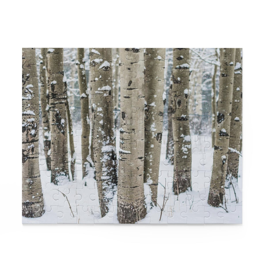Winter Aspen Forest Jigsaw Puzzle 252 or 500 Piece -