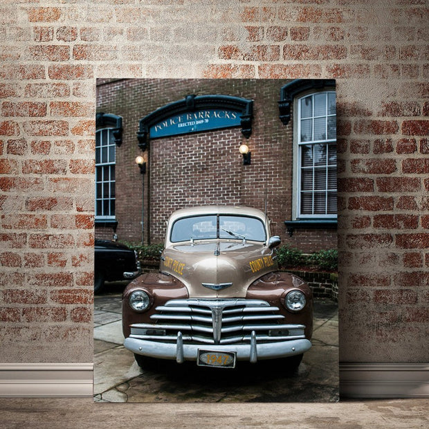 1947 Chevy Police Car, Savannah Georgia Fine Art Print Lost Kat Photography