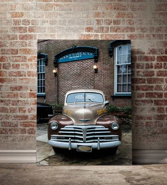 1947 Chevy Police Car, Savannah Georgia Fine Art Print Lost Kat Photography
