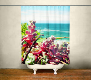 California Coast Beach Shower Curtain 71x74 inch - in