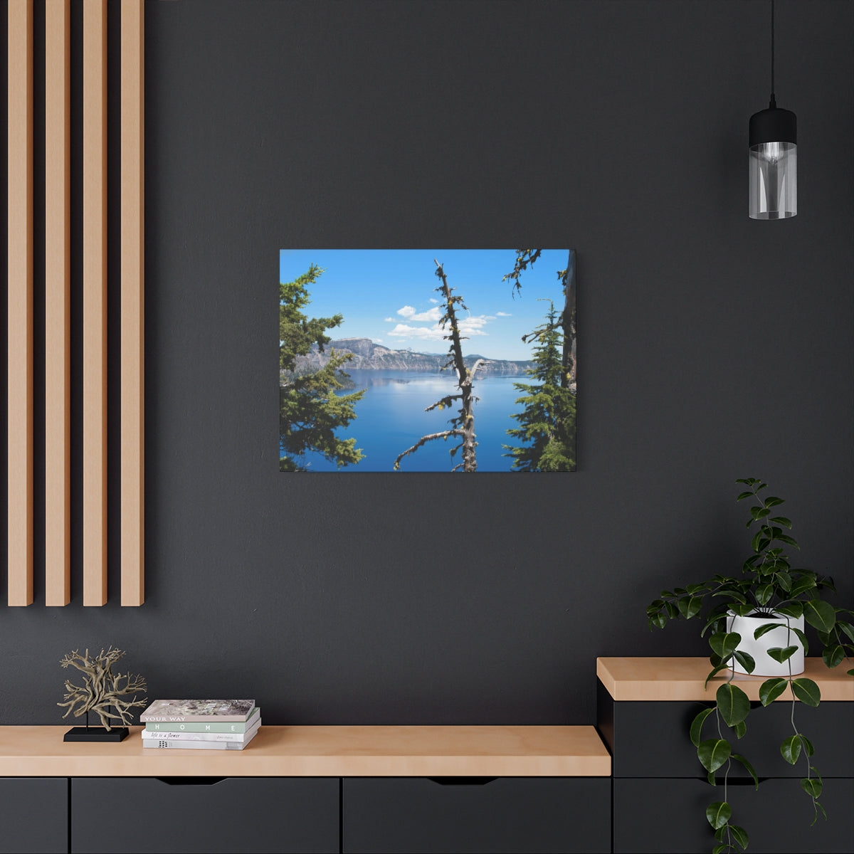 Crater Lake Oregon Matte Canvas Print - Ready to Hang Art