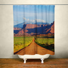 Utah Road Southwest Shower Curtain 71x74 inch - in