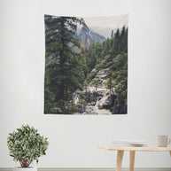 Great Foggy Wilderness Microfiber Wall Tapestry - Decorative