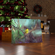 Yellow Bird Canvas Gallery Wraps Colorful Film Photography