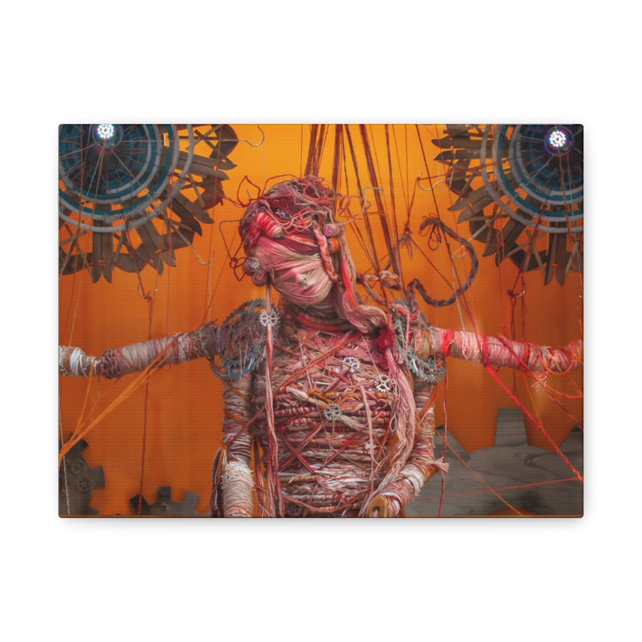 Steampunk Woman Matte Canvas Print - Ready to Hang Art