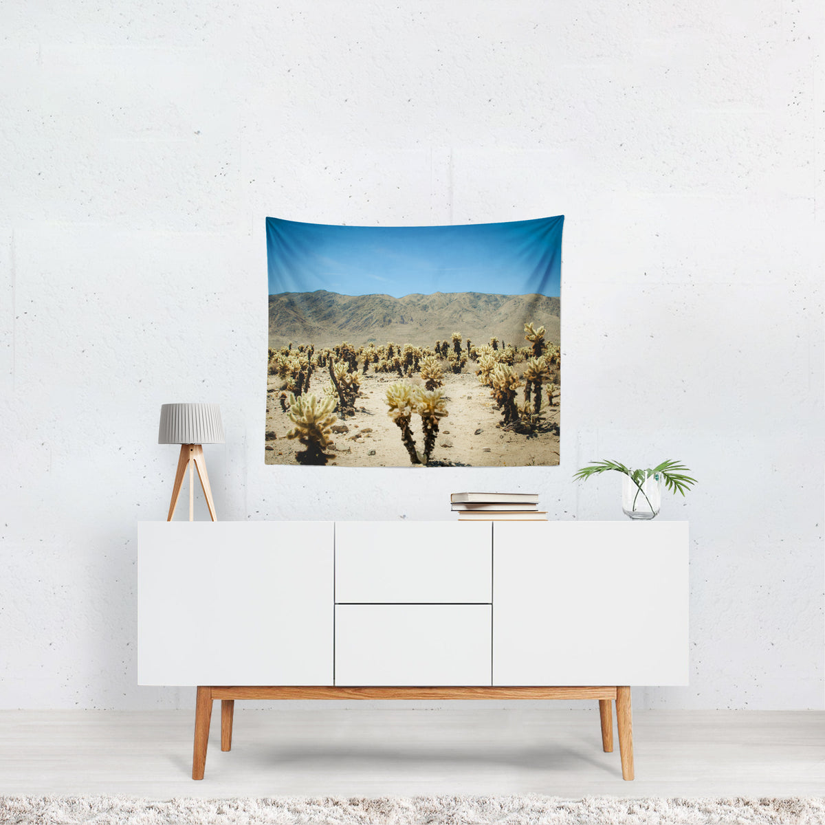 Bright Joshua Tree Microfiber Wall Tapestry