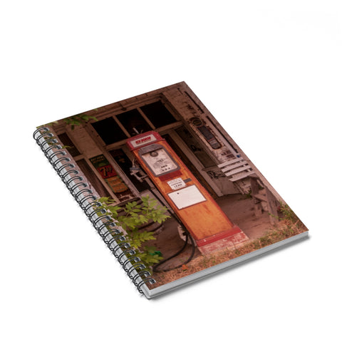 Gas Pump Spiral Notebook - or Hard Cover Ruled Line - 6x8