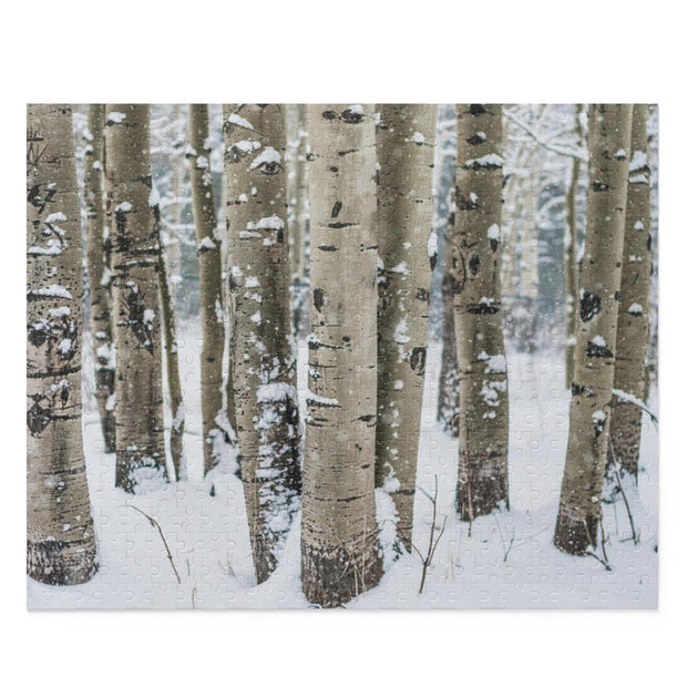 Winter Aspen Forest Jigsaw Puzzle 252 or 500 Piece -