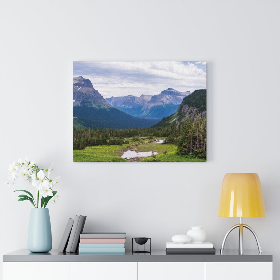 Logan Pass Glacier National Park Leinwand-Galeriefolie