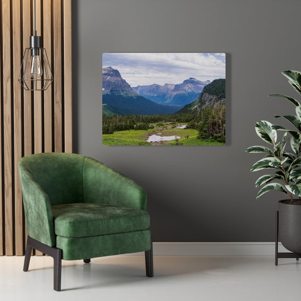 Logan Pass Glacier National Park Canvas Gallery Wrap