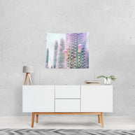 Modern Spiky Cactus Microfiber Wall Tapestry