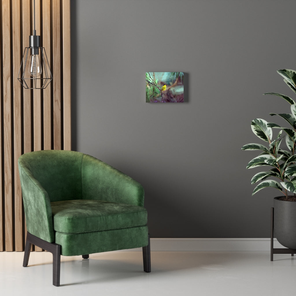 Yellow Bird Canvas Gallery Wraps Colorful Film Photography