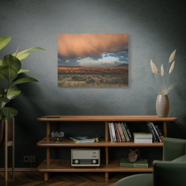 Storm Over the Desert - Matte Canvas Print - Ready to Hang Art - New Mexico