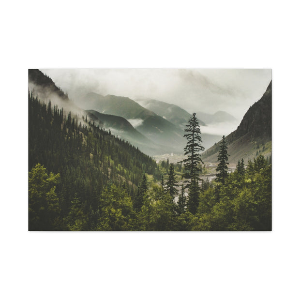 Mountain Valley Matte Canvas Print - Ready to Hang Art - Colorado Decor