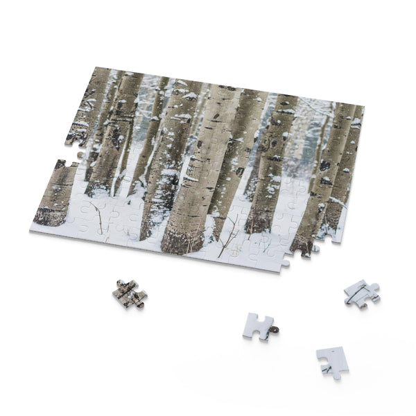 Winter Aspen Forest Jigsaw Puzzle 252 or 500 Piece -